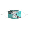 Beach Vibes Fabric Face Mask | Summer Accessory, Travel Gear, Fun In The Sun, Outdoor Activities, Gift For Beach Lovers