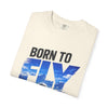 Born to Fly T-Shirt — Airplane Graphic Tee, "Sky Is Not The Limit" Aviation Pilot Shirt