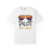 Pilot Off Duty T‑Shirt — Sunglasses Sunset Vacation Tee for Pilots