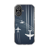 Aviation Clear Phone Case - Airplane Design, Travel Accessory, Unique Gift, Phone Cover, Aviation Enthusiast, Air Travel Lover