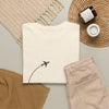 Travel Tee — “Where to next?” Airplane Graphic T‑Shirt