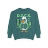 Cool Duck Graphic Sweatshirt, Unisex Sweatshirt, Casual Wear, Streetwear Style, Unique Gift, Cozy Layering Essential