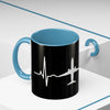 Pilot Heartbeat Coffee Mug — Airplane ECG Travel Lover Gift (11/15oz)