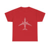 Aviation Word-Art Airplane T‑Shirt — Pilot & Travel Crew Gift
