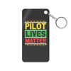 Pilot Lives Matter Keychain Charm - Aviator Gift Keyring