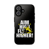 Dynamic Phone Case with Motivational Design - Aim High, Fly Higher!