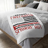 Retired Firefighter Velveteen Blanket — "Retired Firefighter and Still Smokin' Hot"