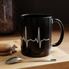 Pilot Heartbeat Coffee Mug — Airplane ECG Travel Lover Gift (11/15oz)