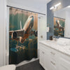 Aviation Inspired Shower Curtain – Airplane Design for Travel Enthusiasts