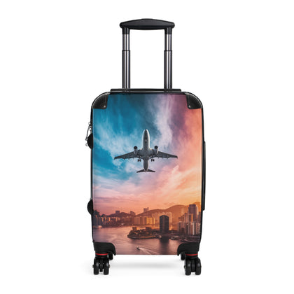 Travel-Inspired Suitcase with Airplane Design - Perfect for Adventurers