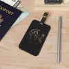 Travel Luggage Tag — Rose Gold World Map & Airplane