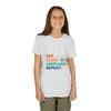Youth Tee — "Eat. Sleep. Airplanes. Repeat." Kids Aviation T‑Shirt