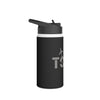 Travel-Inspired Stainless Steel Water Bottle | Perfect for Adventures, Gifts for Travelers, Gym, Outdoors, Hydration