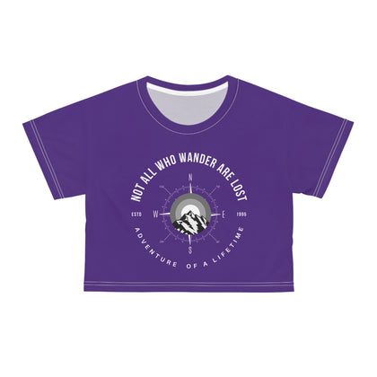 Adventure Awaits Crop Tee - 
