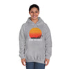 Sunset Vibes Unisex Hooded Sweatshirt - 'THE WORLD' Design