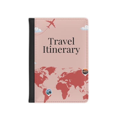Travel Themed Passport Cover, Travel Itinerary Passport Holder, Gift for Travelers, Adventure Accessory, Vacation Essentials, [...]