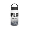 Adventure-Ready Stainless Steel Water Bottle, Explore Nature, Travel Mug, Hiking Gear, Eco-Friendly Water Bottle, Outdoorsy Gift