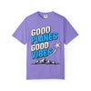 Good Planes Good Vibes T-Shirt — Retro Travel Graphic Tee