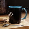 Pilot Pup Coffee Mug — Black Accent Ceramic Mug with Aviator Dog Design (11/15oz)