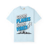 Good Planes Good Vibes T-Shirt — Retro Travel Graphic Tee