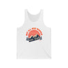 Tank Top — "Not All Who Wander Are Lost" Mountain Sunset Travel Tank