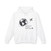 Travel Hoodie – "Different Places, Same Soul" Graphic Pullover