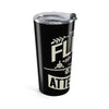 20oz Travel Tumbler — "Flight Attendant" Retro Airplane Stainless Steel Cup