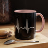 Pilot Heartbeat Coffee Mug — Airplane ECG Travel Lover Gift (11/15oz)