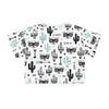 Cute Cactus & Raccoon Graphic Crop Tee - Boho Style Summer Top