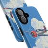 Vintage Airplane Phone Case | Tough Cases, Aviation Gift, Pilot Accessory, Cloud Design, Unique Phone Cover