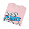 Good Planes Good Vibes T-Shirt — Retro Travel Graphic Tee