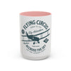 Flying Circus Adventure Coffee Mug, Travel Gift, Aviation Memories, Pilot Coffee Cup, Unique Airplane Mug