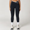 Nude Feel Skinny Yoga Pants Cross High Waist Contrast Color Women