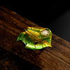 Japanese Simple Fashion Female Enamel Leaf Brooch