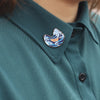 Ride the Wind And Waves Brooch Delicate Blue Metal Brooch Creative Decoration Badge Brooch