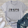 Jesus Print Women Tshirts Cotton Clothes Tops