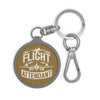 Flight Attendant Keyring Tag — Aviator Crew Gift Keychain