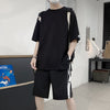 Summer Set Of Round Neck Short-sleeved T-shirt Men's Shorts Casual Loose Sports Suit Men