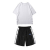 Summer Set Of Round Neck Short-sleeved T-shirt Men's Shorts Casual Loose Sports Suit Men