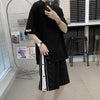 Summer Set Of Round Neck Short-sleeved T-shirt Men's Shorts Casual Loose Sports Suit Men