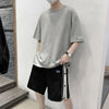 Summer Set Of Round Neck Short-sleeved T-shirt Men's Shorts Casual Loose Sports Suit Men