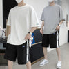 Summer Set Of Round Neck Short-sleeved T-shirt Men's Shorts Casual Loose Sports Suit Men