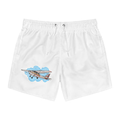 Vintage Airplane Swim Trunks - Fun & Stylish Beachwear for Summer Adventures
