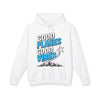 Hoodie — "Good Planes Good Vibes" Travel Graphic Hoodie
