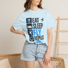Eat Sleep Fly Repeat T-Shirt — Pilot & Aviation Travel Tee