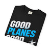 Good Planes Good Vibes T-Shirt — Retro Travel Graphic Tee
