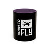 Born to Fly Coffee Mug — Pilot Airplane Travel Gift (11/15oz)
