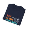T-Shirt — "Eat. Sleep. Airplanes. Repeat." Pilot Aviation Tee