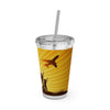 Sunsplash Tumbler with Straw – Beach Vibes Drinkware for Summer Fun