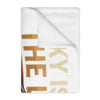 Aviation Pilot Blanket — "Sky Is Not The Limit" Velveteen Microfiber Throw
